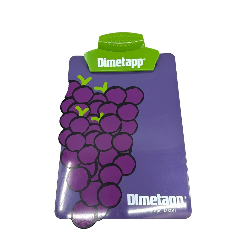 Rare Dimetapp Promotional Clipboard Purple Grape Collectible